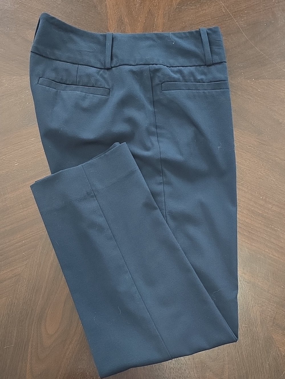 Navy Cropped Dress Pants